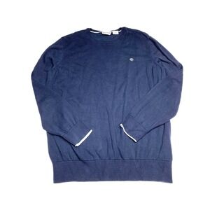 Timberland Mens Size XL Navy Blue Pullover Crew Neckline Knit Sweater
